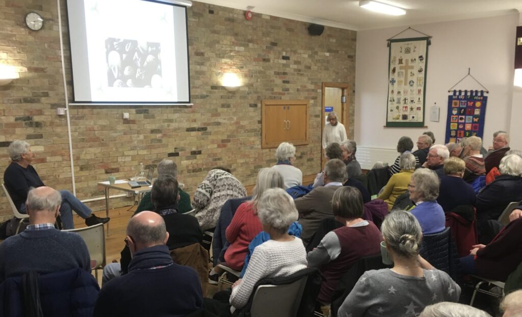History Group members at meeting, view from back