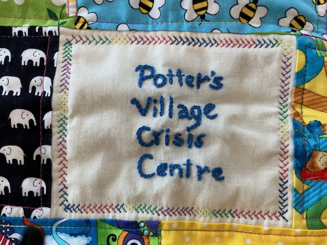 Example of the logo used   on all quilts being sent to Uganda