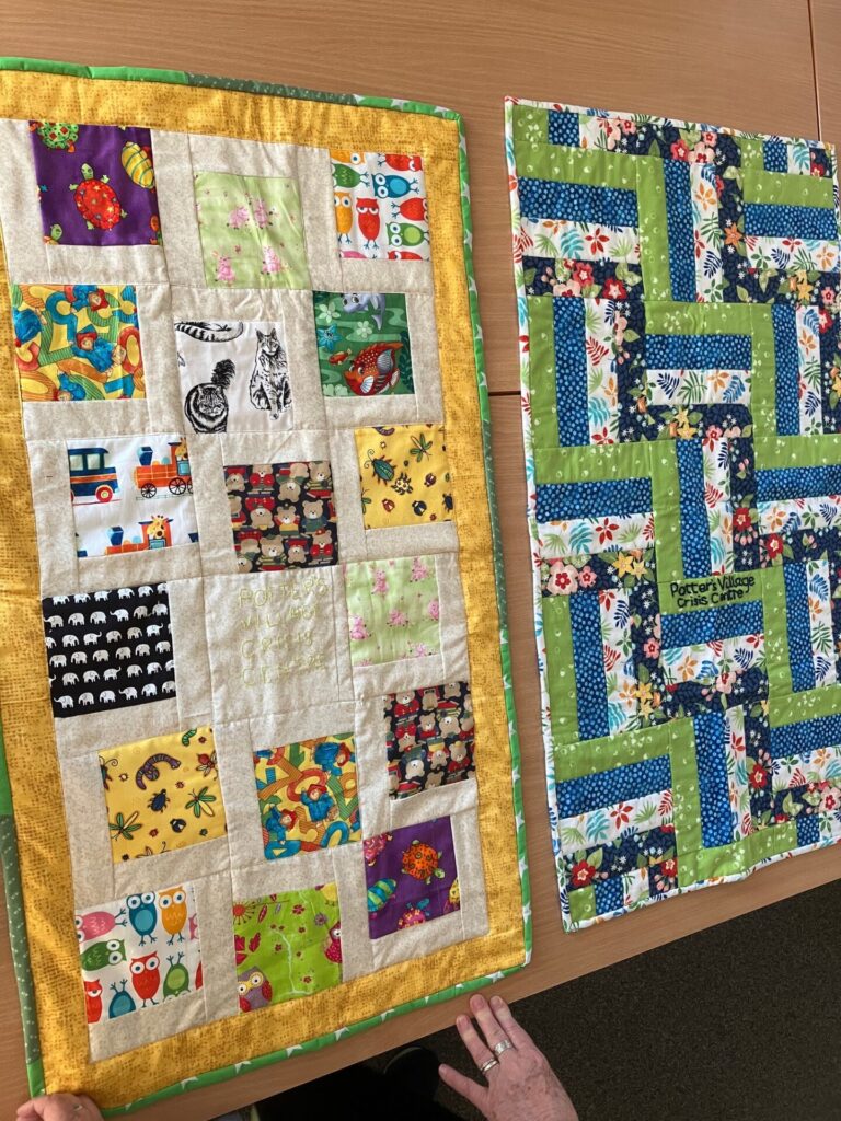 Final Uganda baby block quilts
