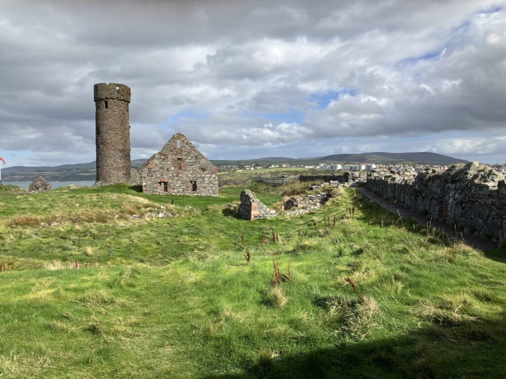 A view of Peel Castle, Isle of Man